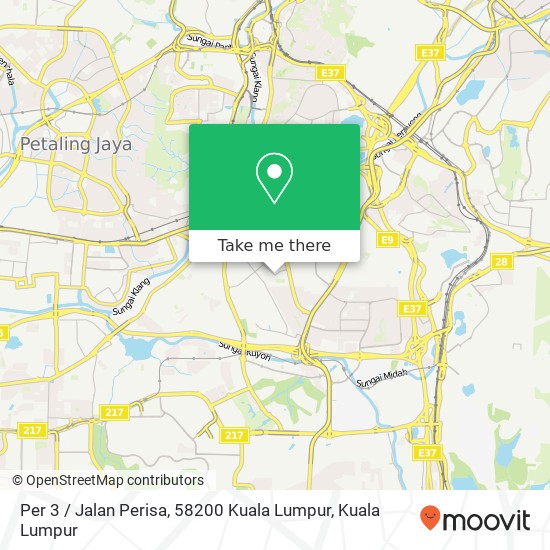 Peta Per 3 / Jalan Perisa, 58200 Kuala Lumpur