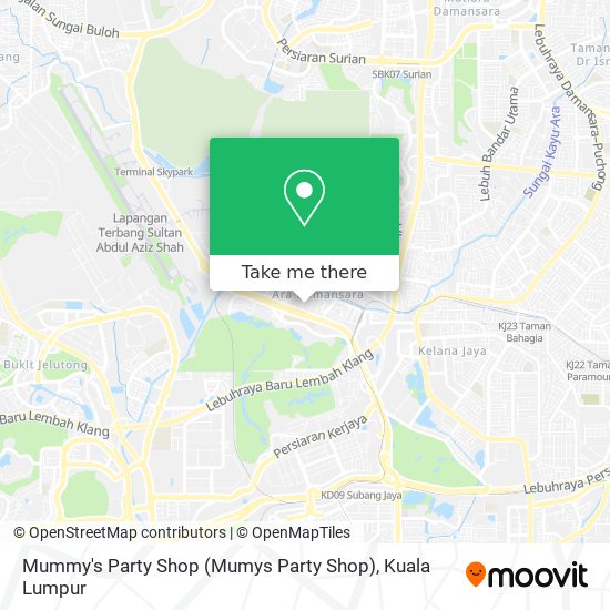 Mummy's Party Shop (Mumys Party Shop) map