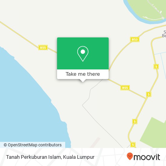 Tanah Perkuburan Islam map
