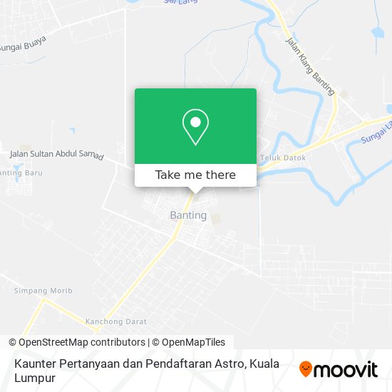 Kaunter Pertanyaan dan Pendaftaran Astro map