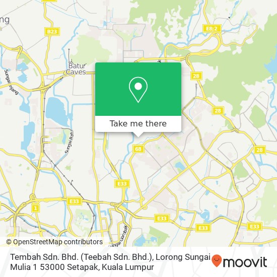 Peta Tembah Sdn. Bhd. (Teebah Sdn. Bhd.), Lorong Sungai Mulia 1 53000 Setapak