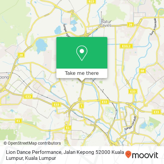 Lion Dance Performance, Jalan Kepong 52000 Kuala Lumpur map