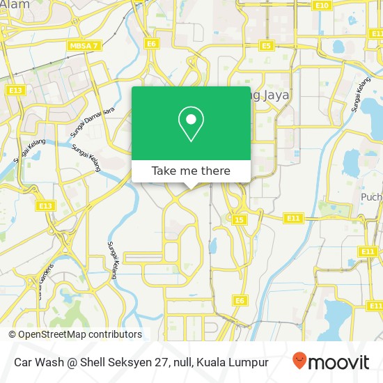 Car Wash @ Shell Seksyen 27, null map