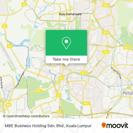 MBE Business Holding Sdn. Bhd. map