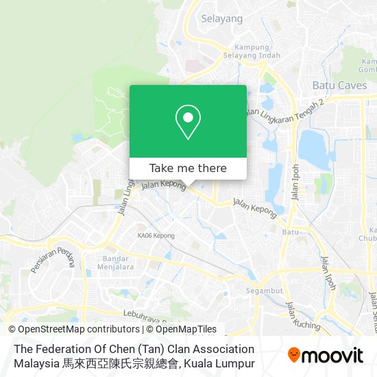 The Federation Of Chen (Tan) Clan Association Malaysia 馬來西亞陳氏宗親總會 map