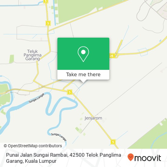 Punai Jalan Sungai Rambai, 42500 Telok Panglima Garang map