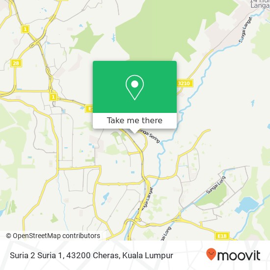 Suria 2 Suria 1, 43200 Cheras map