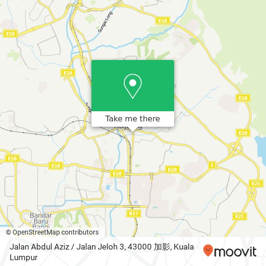 Jalan Abdul Aziz / Jalan Jeloh 3, 43000 加影 map