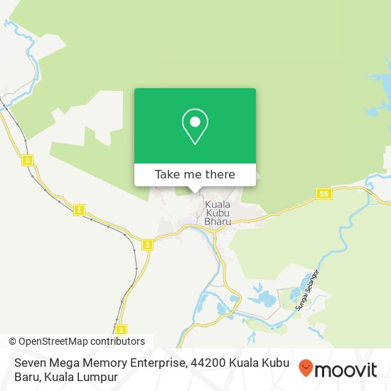 Peta Seven Mega Memory Enterprise, 44200 Kuala Kubu Baru