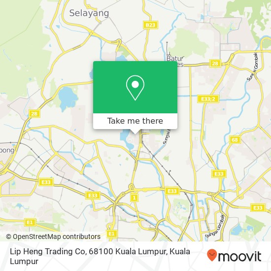Lip Heng Trading Co, 68100 Kuala Lumpur map