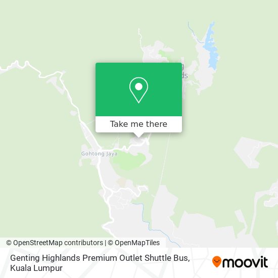 Genting Highlands Premium Outlet Shuttle Bus map