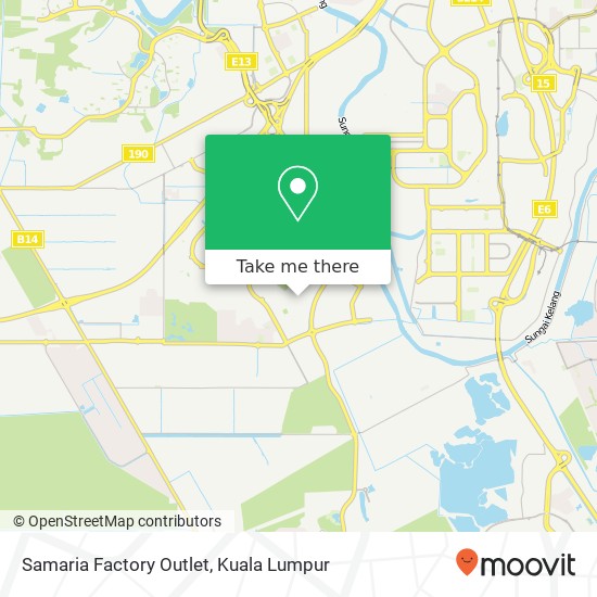 Samaria Factory Outlet map