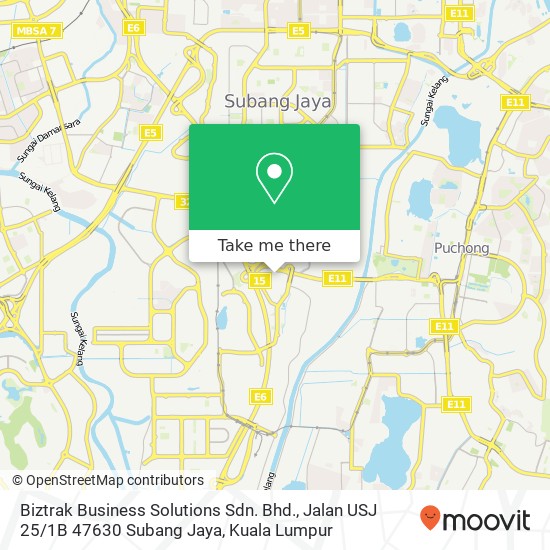 Biztrak Business Solutions Sdn. Bhd., Jalan USJ 25 / 1B 47630 Subang Jaya map