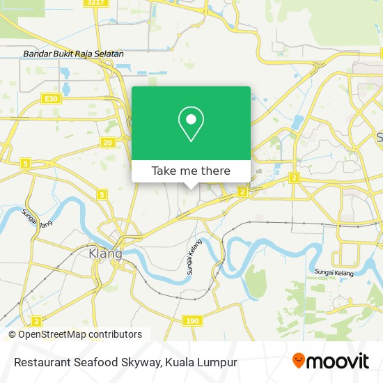 Restaurant Seafood Skyway map