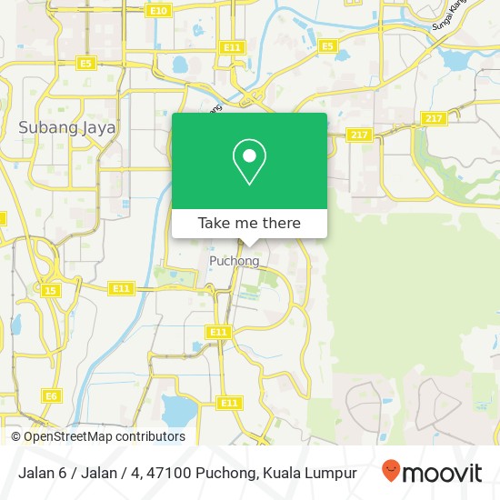 Jalan 6 / Jalan / 4, 47100 Puchong map