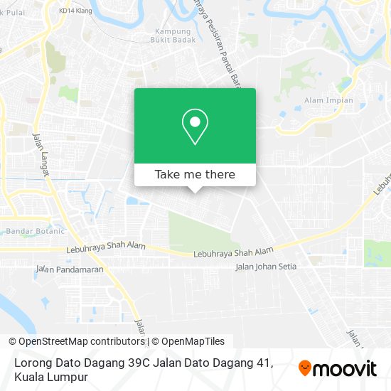 Peta Lorong Dato Dagang 39C Jalan Dato Dagang 41