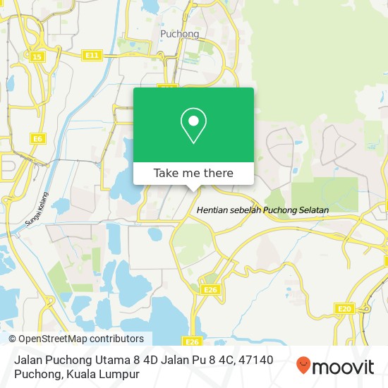 Jalan Puchong Utama 8 4D Jalan Pu 8 4C, 47140 Puchong map