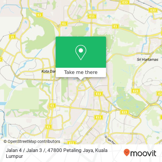 Peta Jalan 4 / Jalan 3 /, 47800 Petaling Jaya