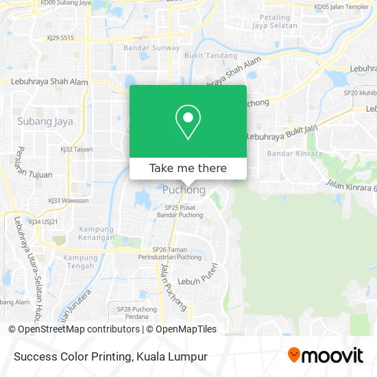 Success Color Printing map