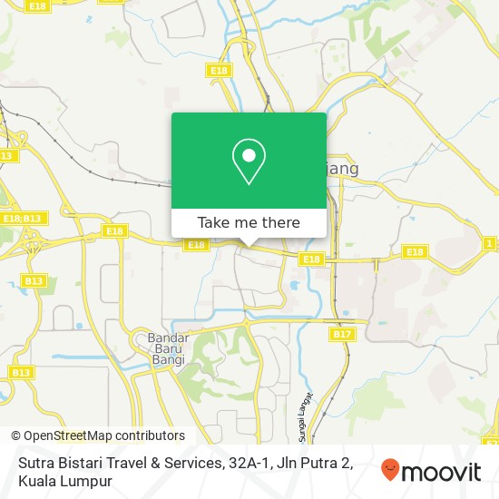 Sutra Bistari Travel & Services, 32A-1, Jln Putra 2 map