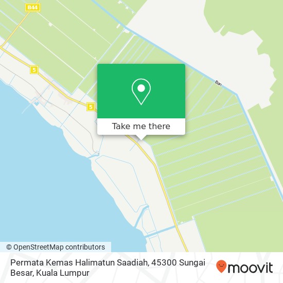 Peta Permata Kemas Halimatun Saadiah, 45300 Sungai Besar
