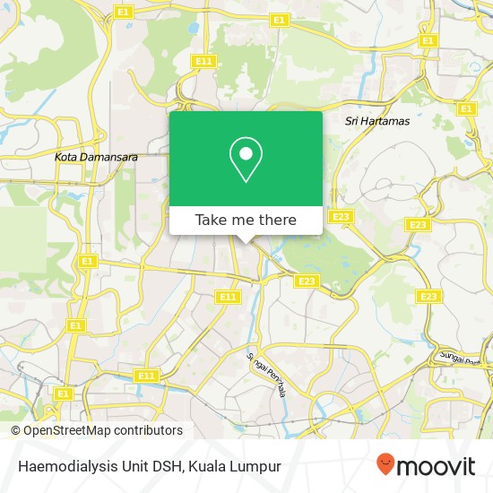 Haemodialysis Unit DSH map