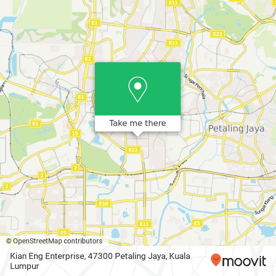 Kian Eng Enterprise, 47300 Petaling Jaya map