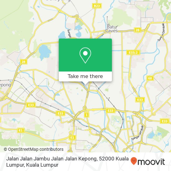 Jalan Jalan Jambu Jalan Jalan Kepong, 52000 Kuala Lumpur map