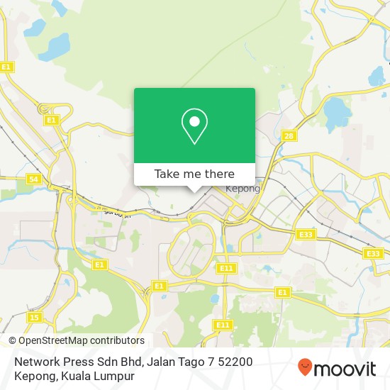 Peta Network Press Sdn Bhd, Jalan Tago 7 52200 Kepong