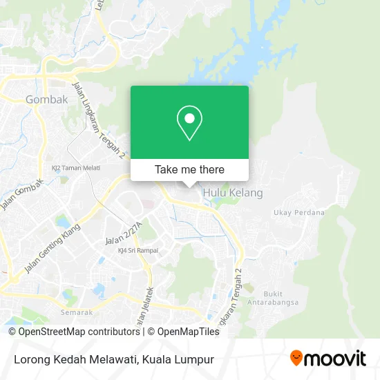 Lorong Kedah Melawati map