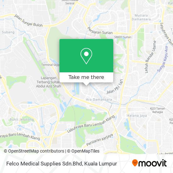 Felco Medical Supplies Sdn.Bhd map