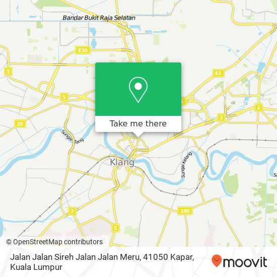 Peta Jalan Jalan Sireh Jalan Jalan Meru, 41050 Kapar