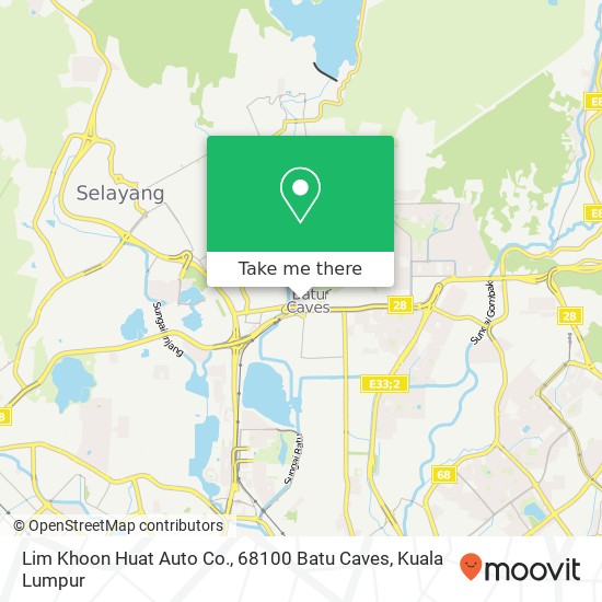 Peta Lim Khoon Huat Auto Co., 68100 Batu Caves