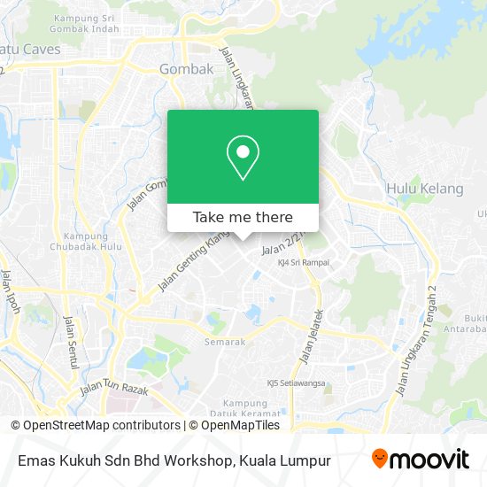 Emas Kukuh Sdn Bhd Workshop map