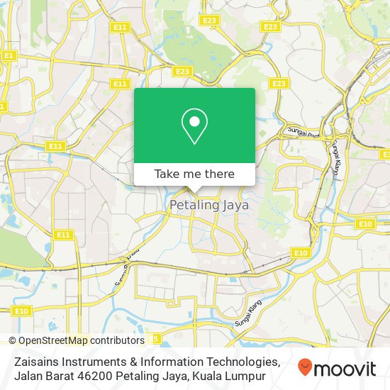 Zaisains Instruments & Information Technologies, Jalan Barat 46200 Petaling Jaya map