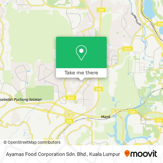 Ayamas Food Corporation Sdn. Bhd. map