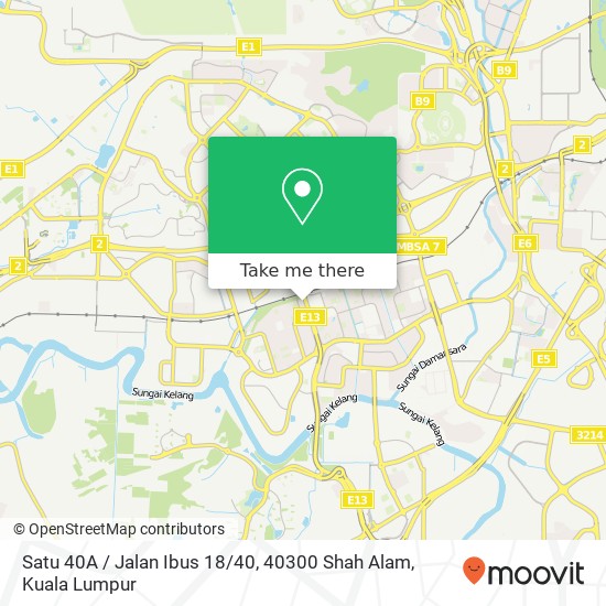 Satu 40A / Jalan Ibus 18 / 40, 40300 Shah Alam map