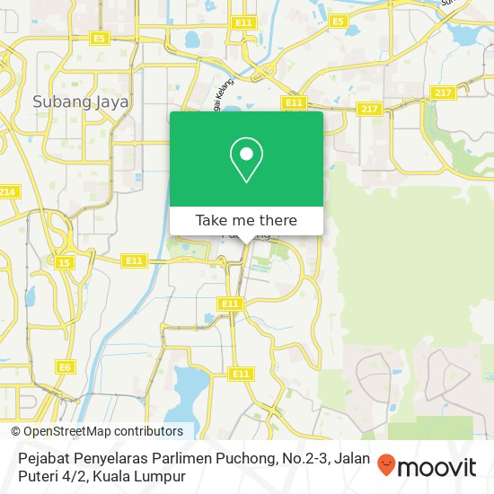 Pejabat Penyelaras Parlimen Puchong, No.2-3, Jalan Puteri 4 / 2 map