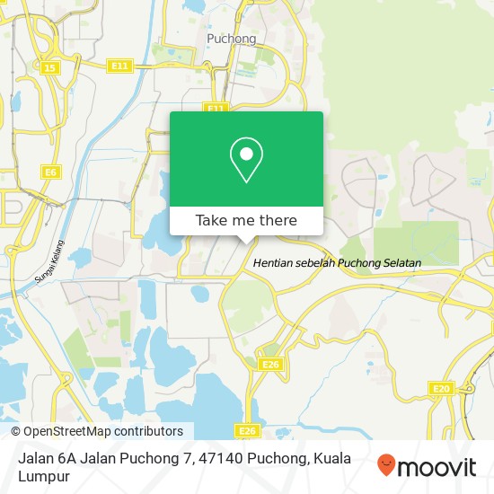 Jalan 6A Jalan Puchong 7, 47140 Puchong map