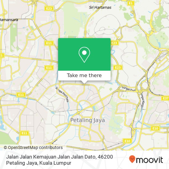 Jalan Jalan Kemajuan Jalan Jalan Dato, 46200 Petaling Jaya map