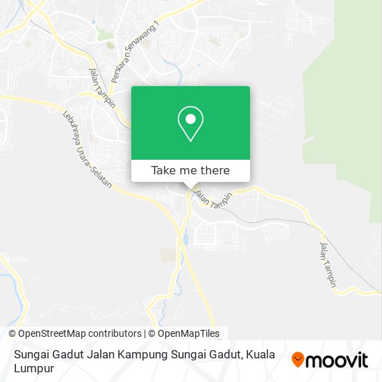 Peta Sungai Gadut Jalan Kampung Sungai Gadut