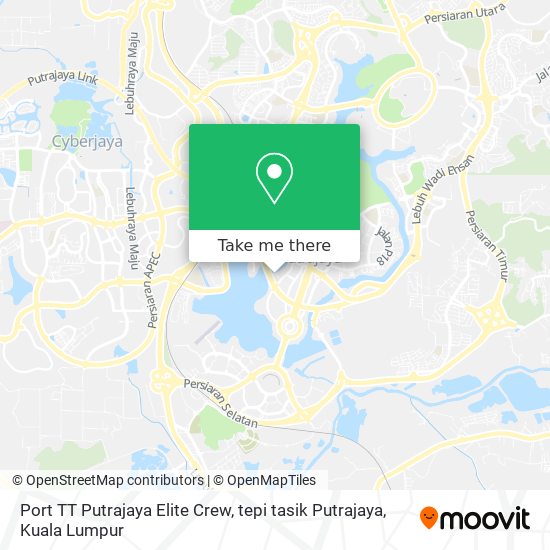 Port TT Putrajaya Elite Crew, tepi tasik Putrajaya map