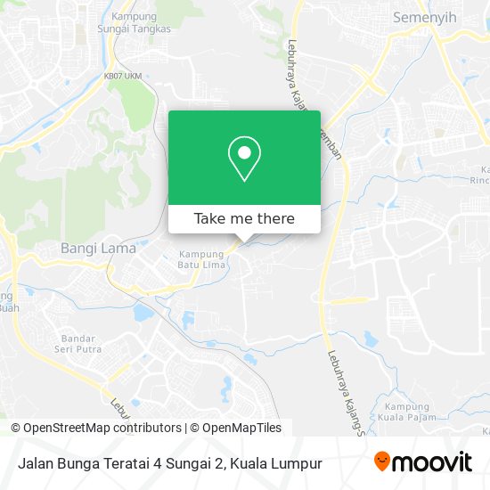 Peta Jalan Bunga Teratai 4 Sungai 2