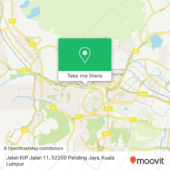 Jalan KIP Jalan 11, 52200 Petaling Jaya map