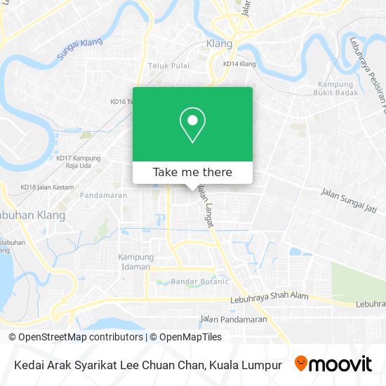 How to get to Kedai Arak Syarikat Lee Chuan Chan in Klang by Bus