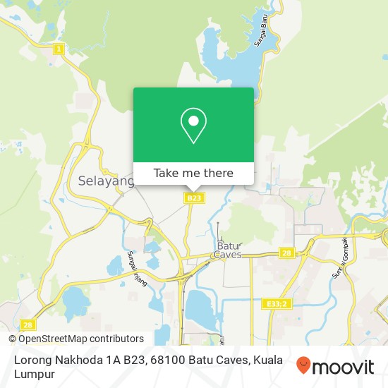 Peta Lorong Nakhoda 1A B23, 68100 Batu Caves