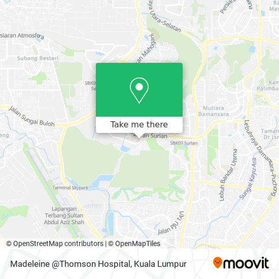 Madeleine @Thomson Hospital map