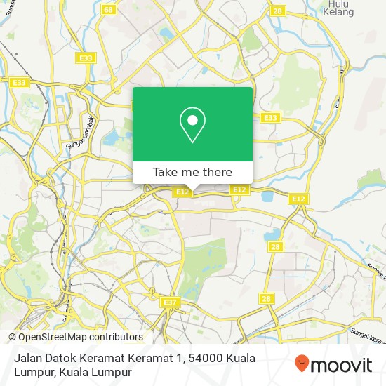 Jalan Datok Keramat Keramat 1, 54000 Kuala Lumpur map