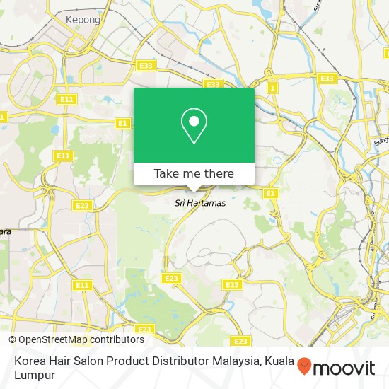 Korea Hair Salon Product Distributor Malaysia map