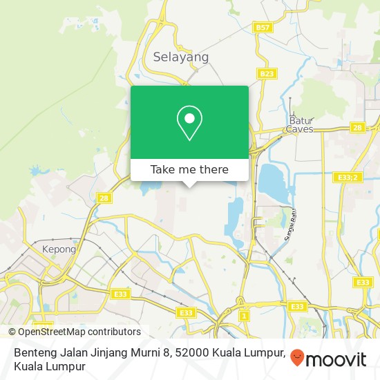 Benteng Jalan Jinjang Murni 8, 52000 Kuala Lumpur map